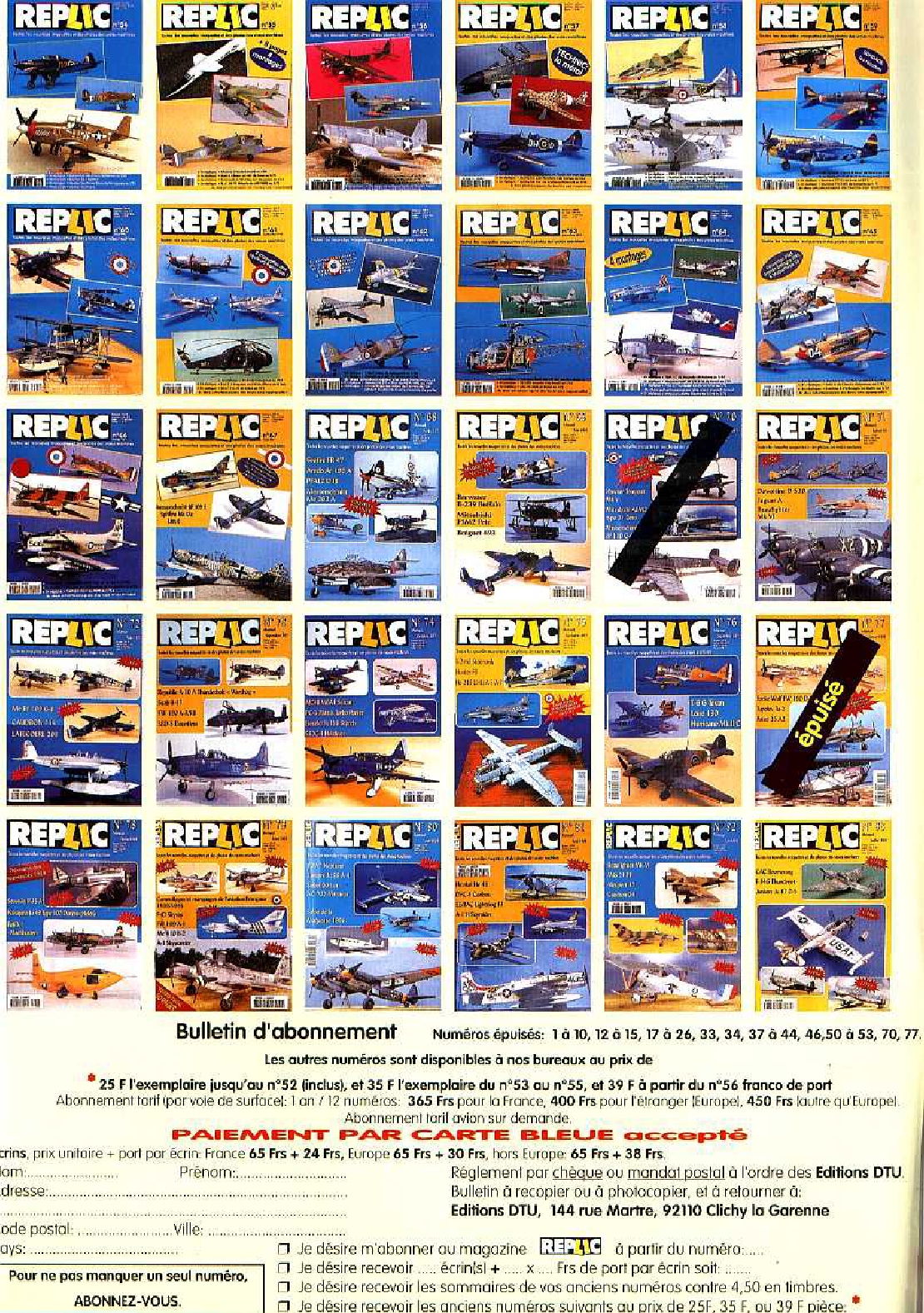 Replic 084 - Arsenal VG33, P-47D Thunderbolt, Fiat GR-32